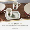 Spode Christmas Tree Nutcracker 10oz Mug & 8" Tray Set (3-Piece Set) - Festive Porcelain Mugs With Melamine Tray, Dishwasher & Microwave Safe -Spode GUEST fed4da09 add4 4769 89fb 05292d335cdf